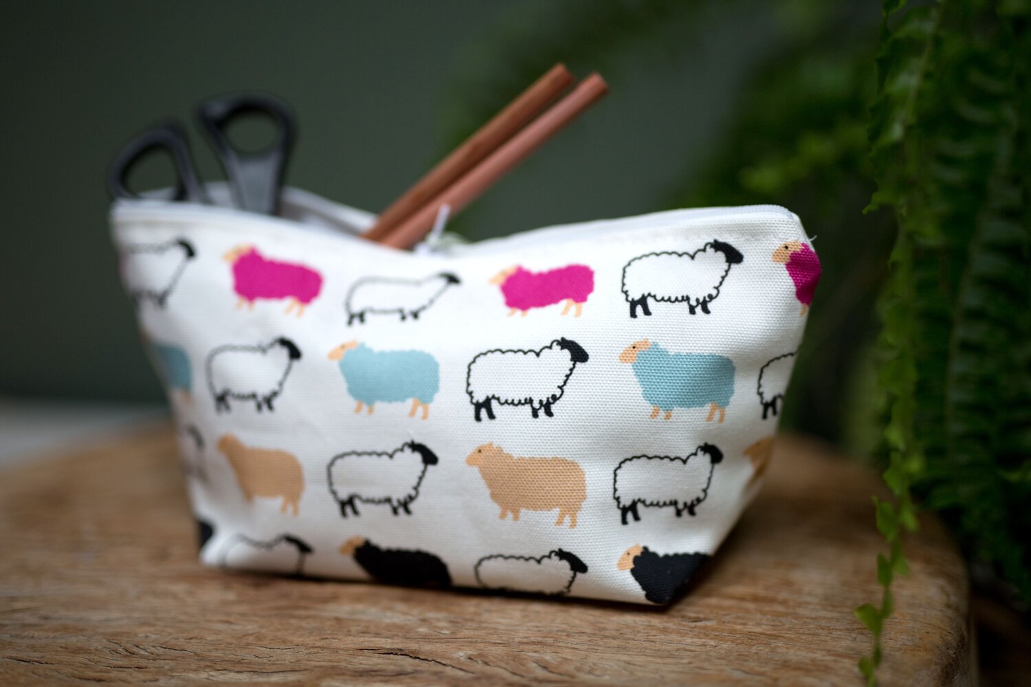 Woolly Ewe Zip Bag | Hairy Coo | Scottish Creations